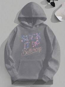 Sudadera con capucha de talla para hombres Floral - Negro - Ver 7