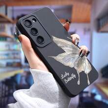 Funda de mariposa texturizada para Samsung Galaxy S25 Ultra/S24 PLUS/S23+/S22/S21 Series, a prueba de golpes y antideslizante, ligera, nuevo diseño de moda, funda protectora de TPU de alta calidad, agarre antideslizante, funda protectora a prueba de golpes, carcasa hermosa, funda de teléfono a la moda, material duradero, cubierta protectora flexible, cubierta protectora a prueba de golpes, para entusiastas de la tecnología, entusiastas de la moda - Colores mixtos - Ver 1