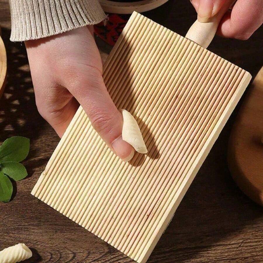Wooden Garganelli Board Practical Gnocchi Macaroni Board Making Kitchen Cooking Tools
