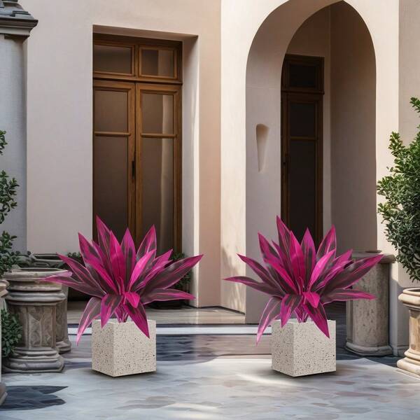 1/2 peça de planta artificial grande de samambaia de Boston roxa, com 12/17 folhas, tema de floresta tropical, adequada para casamentos, festas, pátios, hotéis, fotografia e presentes de aniversário, é uma ótima decoração para o Natal, Halloween, Dia de Ação de Graças, Ano Novo e Dia dos Namorados.