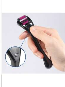 600/540/192 微针滚轮，适用于面部、头皮和面部毛发，MTS 气动面部滚轮美容工具，适用于沙龙/家庭使用；海外学生返校礼物，美容，护肤，水疗，自我护理，护肤工具，面部护理，美容师用品，按摩，面部按摩工具，面部滚轮 - 黑色 - 查看 20