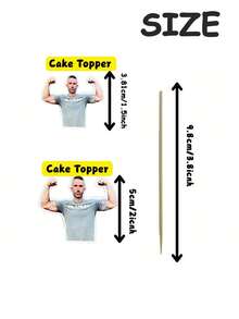 10/25/50/100/150pcs Personalized Photo Cake Toppers - Customizable Photo & Portrait Design, Easy To Place On Cakes - Suitable For Birthday, Baby Shower, Family Gathering, Holiday Cakes - Great For Home Use - Multicolor-normal - View 4