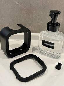 300毫升/500毫升泡沫皂液器，塑料可填充泡沫洗手液泵瓶，适用于浴室和厨房（黑色） - 彩色 - 查看 3