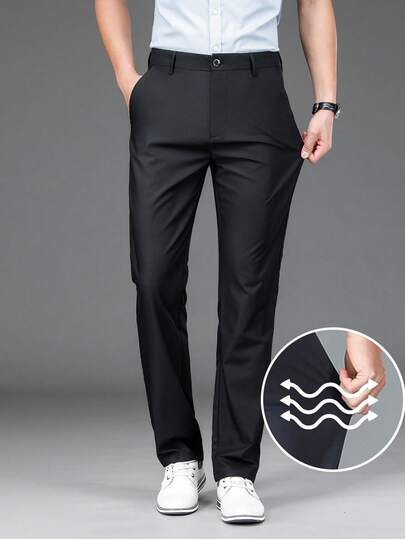 Quần dài đi làm co giãn cỡ lớn, quần dài thường ngày co giãn cho nam, quần âu công sở, phù hợp với mọi mùa, quần ống đứng kiểu mới cho đám cưới, tiệc tùng, tốt nghiệp, Giáng sinh, trang phục công sở cho luật sư, bác sĩ, giáo viên, giới thượng lưu