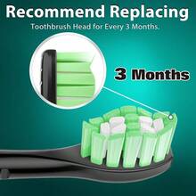 Designed For Sonicare Replacement Heads, Electric Toothbrush Replacement Brush Heads Compatible With Philips Sonicare, 4 Pack, Black{Inchcolor_nameinch:InchBlackinch,Inchsize_nameinch:Inch1Count(Packof4)Inch} - màu đen - Xem 6