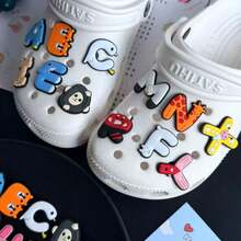 26pcs Creative Animal Letter Shoe Decoration, PVC Material DIY Shoe Accessories, Multifunctional Decoration - Multicolor - View 6