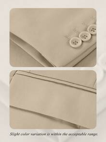 Furuyal 男士西装优雅修身单排扣商务三件套西装男士西装外套马甲裤领带套装婚礼旅行派对舞会香槟色尺码 XS-3XL