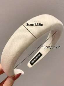 3件/1件。女士高端复古优雅纯色发箍，时尚百搭发饰，适合日常外出、洗脸、化妆和服装搭配，发箍，发圈，发带，发箍头箍，居家，护肤发箍头饰