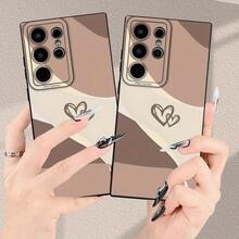 Funda de Teléfono Personalizada con Patrón de Corazón Creativo y Moderno, Textura Mate para Samsung y para Galaxy S20FE/S21FE/S23/S23ULTRA/S23PLUS/S23FE/A52/A54/A53/A14/A25/A34/A05S/A15 (Regalo de Cumpleaños, Regalo Sorpresa para Novia, Familia, Amigos, Novio), Accesorios de Moda, Funda Estética, Diseño de Moda, Tacto Suave, Cubierta Duradera, Funda de Teléfono, Regalo Familiar, para Amigos - Colores mixtos - Ver 10