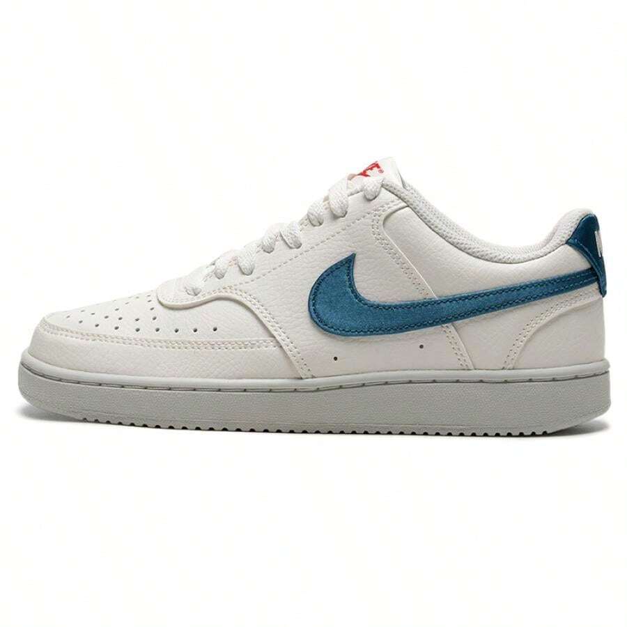 Women's Nike Court Vision Lo Sneakers, Lightweight Comfortable Casual Outdoor Exercise Sports Shoes IM7799-133 - White/Blue - View 1