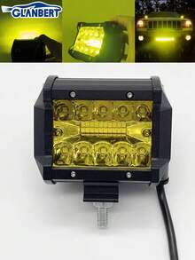 GLANBERT 20 LED Floodlight For Off-Road Vehicle Modification, Mesh Design, Trailer Lighting, Red LED Spotlight - Multicolor - View 17