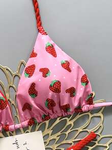 Swim Two Pieces Geometric Pattern Drawing Tropical Flower Print Casual Cute Elegant Sexy Bohemian Sash Bikini Beach Vacation Spring And Summer Season Women's Set Beach Wear Beach Women's Bikini Beach Outfits For Women