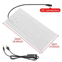 USB Heating Pad 5V Heating Mat Electric Heating Film For Cervical Vertebra Warming Clothes Vest Coat Jacket Shoes Heater Insulation,Galentines,Puppy,Carnival,Party Decorations