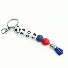 1pc Personalized Sports Name Keychain, Sports Backpack Pendant, Customized Name Keychain, Football/Volleyball/Basketball/Tennis Keychain