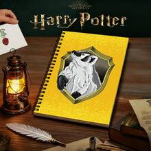 1pc Harry Potter 4 Hogwarts House Printed Notebook, 80 Pages Signature Book, Suitable For Office, School, Note-Taking - College Logo - View 24