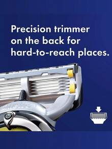 GILLETTE Isi Ulang Pisau Cukur ProGlide Shield untuk Pria, 2X Strip Pelumas, Upgrade Pisau Proglide, Pencukur Jenggot Tajam, 8 Isi Ulang Pisau. - MultiWarna - View 4
