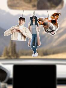 Personalized Photo Car Pendants, Customized Car Rearview Mirror Transparent Acrylic Interior, Personalized Car Photos, Fashionable, Colorful, Cute, Simple, Kawaii, Unique Personalized Customized Gifts, Suitable As Christmas Gifts, Valentine's Day Gifts, DIY Customized Birthday Gifts, Anniversary Gifts,Durable,Colorful,Cute,Adorable,Funny,Kawaii,Y2K,Stylish,Unisex,Casual,Custom,Personalized,Unique,Customized,Ideal Gifts For Him,Ideal Gifts For Her,Her,Boyfriend,Girlfriend,Family,Friends,Delicate Romance, Utilitarian Chic