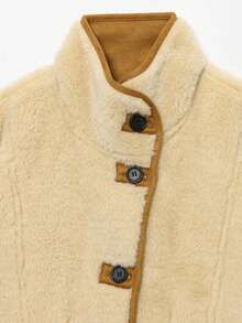 Women's Teddy Jacket Double Faced Hairy Coat Woman Faux Suede Plush Jacket Women Outerwears Loose Warm Winter Woman Coat