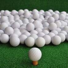 New 5pcs/Pack Outdoor Golf Double Layer White Practice Golf Balls - Multicolor - View 1
