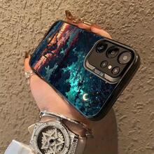 Funda especial para teléfono  con escena de mezquita y noche estrellada, compatible con  Galaxy S25ULTRA, S24PLUS, S23FE, S21PRO, S22, S20+, A03S, A05S, A14, A31, A53, A34, A10, A04E, M04, A33, A35, A55, A72, A71, A70, A22, A16, A06, A20S, A54, anti-suciedad, a la moda, moderna, colorida, plateada IMD - Colores mixtos - Ver 7