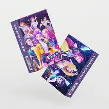 92张/盒 K-POP 女巫组合动漫周边 LOMO 卡片，60张收藏卡 + 32张完美贴纸，角色设计卡，猎魔人姐妹会贴纸 - 彩色 - 查看 3
