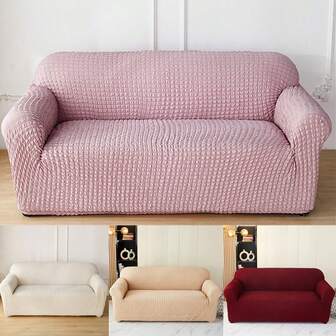 1/2/3/4 Seater Bubble Gauze With All-Inclusive Sofa Cover All Season Universal, All-Inclusive Modern Simple Sofa Cushion, Soft Elastic Sofa Cover, Non-Slip Sofa Cover