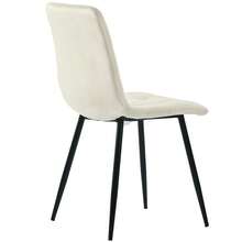 Dining Table Set, Dining Table And Chairs Set (5-Piece Set), Modern And Simple Round Dearmol Dining Table, Gold Metal Table Legs + 4 Ergonomic Velvet Chairs, Beige Dining Chairs - Golden + MDF+Metal - View 8