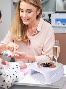 Christmas & Valentine's Day Gift: UV LED Nail Lamp SUN C10, 67 Infrared Sensor Beads, 4 Timer Settings, Salon-Grade Nail Curing Light - White - View 10