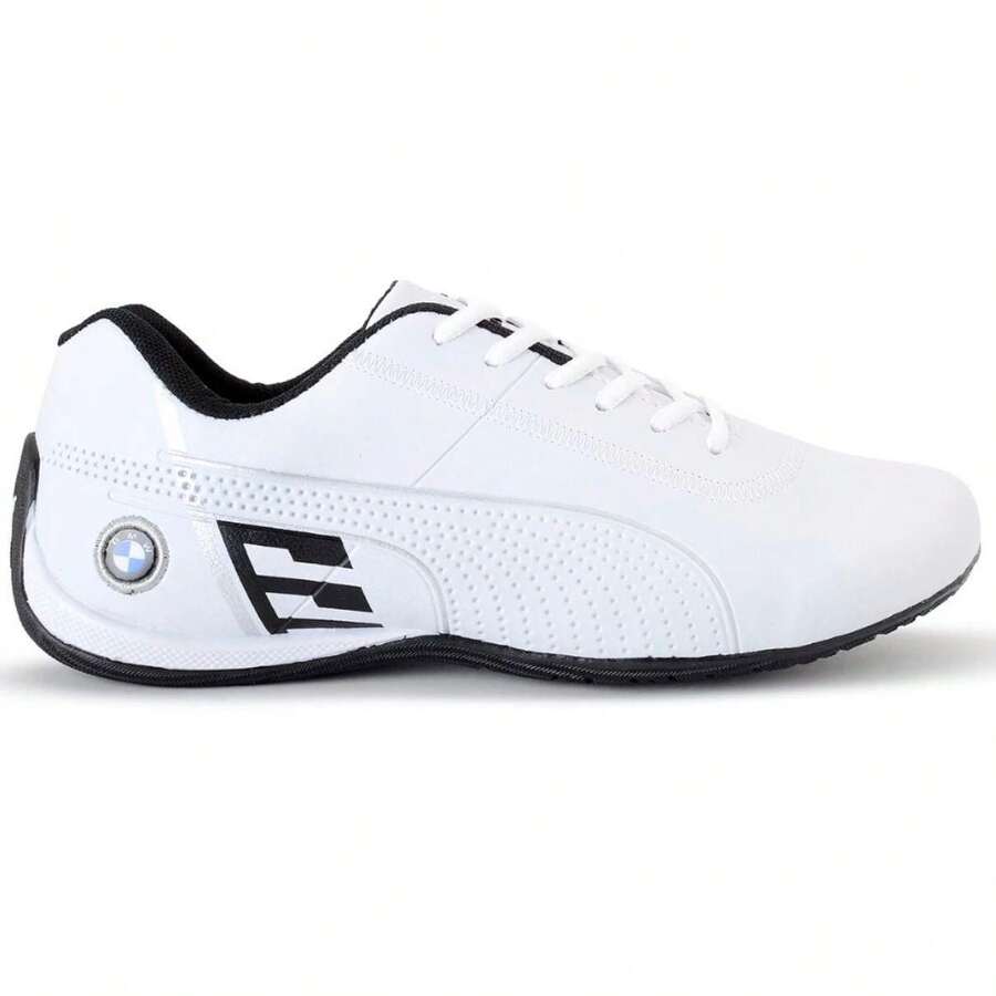 Men's BMW 3L Motorsport Casual Comfortable Athletic Shoes - On - 白色 黑色 - 查看 1