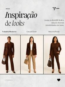 Blazer Feminino Longo Social Neoprene Max Blazer Terninho Casual Moderno