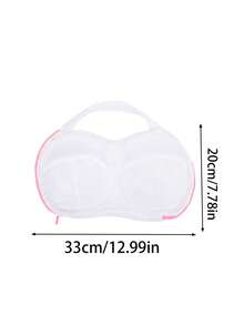 2pcs/1pc Bra Washing Bag, Washable Bra Bag, Anti-Deformation Bra Cleaning Bag, Travel Underwear & Home Storage Bag (Gray, Blue), Compact & Portable, Suitable For Various Scenarios Such As Home Travel, Back To School Travel, Gifts For Friends And Family, Washable, Hand Washable, Also Can Be Used As A Storage Bag For School Supplies, Suitable For All Shapes Of Bras. - Multicolor - View 6