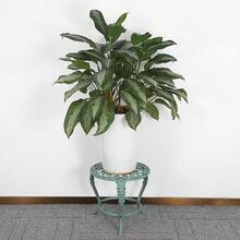 Heavy Duty Cast Iron Plant Stand Vintage Iron Flower Pot Holder Rustic Decorative Round Potted Plant Stand Rack Indoor Outdoor Metal Plant Holder For Home Garden - Green Cast Iron - View 2