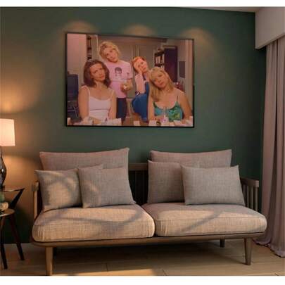 1pc SATC Vintage Girls Poster 90s TV Show Wall Art Posters Canvas Painting Wall Arts Room Home Decoration Unframed