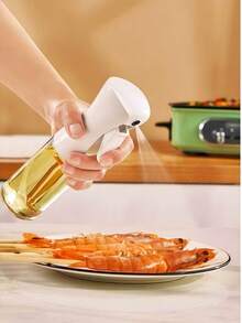 1入組家用廚房燒烤橄欖油噴霧瓶雾化降脂餐食油噴霧器可重複使用,適用於廚房和露營