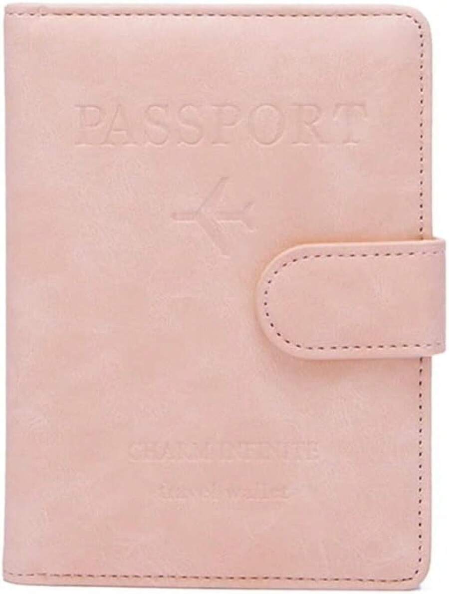 Lumbor37 Cartera para Pasaporte para Hombres y Mujeres con Hebilla, Funda para Pasaporte con Bloqueo RFID, Organizador de Documentos de Viaje (Rosado) - Ab-Van Gogh - Ver 1