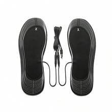 Full Foot Coverage USB Powered Adjustable Heated Insoles, Warm Shoe Pads For Winter - Black - View 5