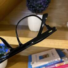 1pc Men Classy Aesthetic Modern Simple Style Clear Glasses For Daily Life Office Reading Holiday Gift Outdoor Travel Decoration And Computer Reading Gaming TV Phones Glasses