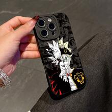 Una funda para teléfono con Asta del anime Black Clover, diseñada para varios modelos de , incluyendo los más recientes, con una parte trasera de TPU suave que ofrece protección contra caídas, carcasa para teléfono, cubierta para teléfono - Negro - Ver 5