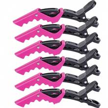 6Pcs Plastic Alligator Hair Clip, Hairdressing Clamps, Hair Claw, Professional Barber, Salon Styling Hairpins, Hair Accessories - Multicolor - View 10
