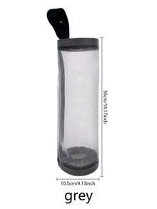 1 pieza Dispensador de bolsas de plástico montado en la pared, Estantería de almacenamiento de bolsas de basura, Organizador colgante de bolsas de plástico de cocina, Caja de malla para colgar la basura de múltiples funciones, Bolsa de malla transpirable para colgar en la pared de uso múltiple, Adecuado para el hogar, la cocina, la playa de verano, los alimentos, el camping, el almacenamiento, la decoración de la habitación, los accesorios de cocina