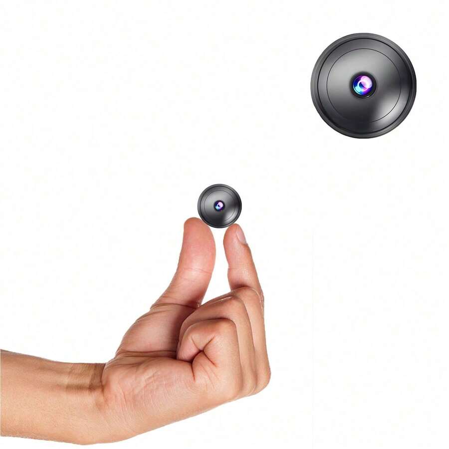 0.9 Inch Ultra-Mini Hidden Camera With Night Vision & Motion Detection, WiFi HD Spy Cam For Indoor Home Security, Phone APP Monitoring​ - 1 màu đen - Xem 1
