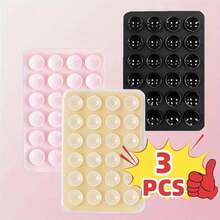 Set de 4 piezas/2 piezas Agarre de silicona para teléfono, adecuado para todos los modelos de teléfonos, soporte adhesivo para teléfono, manija adhesiva de teléfono con manos libres, soporte de agarre de teléfono para selfie y video compatible con iPhone, teléfonos Android, regalo para cumpleaños, familia, amigos, soporte para teléfono, accesorios para teléfono