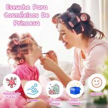 Juguetes de Maquillaje para Niñas, 21 Piezas Set de Maquillaje y Belleza Lavable, Princesa Juego de Simulación, Regalo de Cumpleaños, Juguetes para Niñas de 3 4 5 6 7 8 9 10 Años - 1 - Ver 5