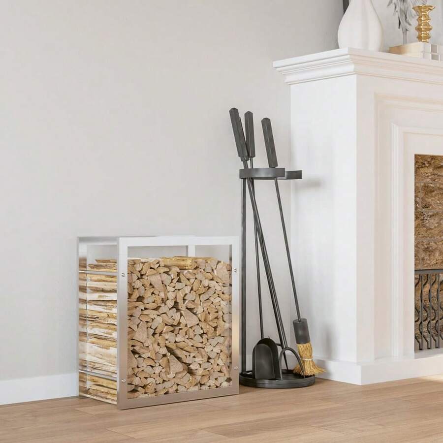 Firewood Racks - Silver - View 1