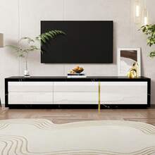 Television Stands & Entertainment Centers - Black,Marble,White - View 5