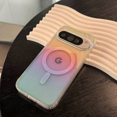 Fashion Rainbow Diamond Facet Sparkling Compatible With Google Pixel 10/10Pro XL Magnetic Case Protective Phone Cover For Pixel 9 /9Pro XL Luxe Glitter Protection Cover