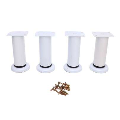 4 Piezas Patas para Muebles, 12-18cm Patas Ajustables de Metal para Muebles, Patas para Mesa de Altura Ajustable, Patas para Sillon, con Tornillos, para Sofá, Cama, Armario, Soporte de TV etc