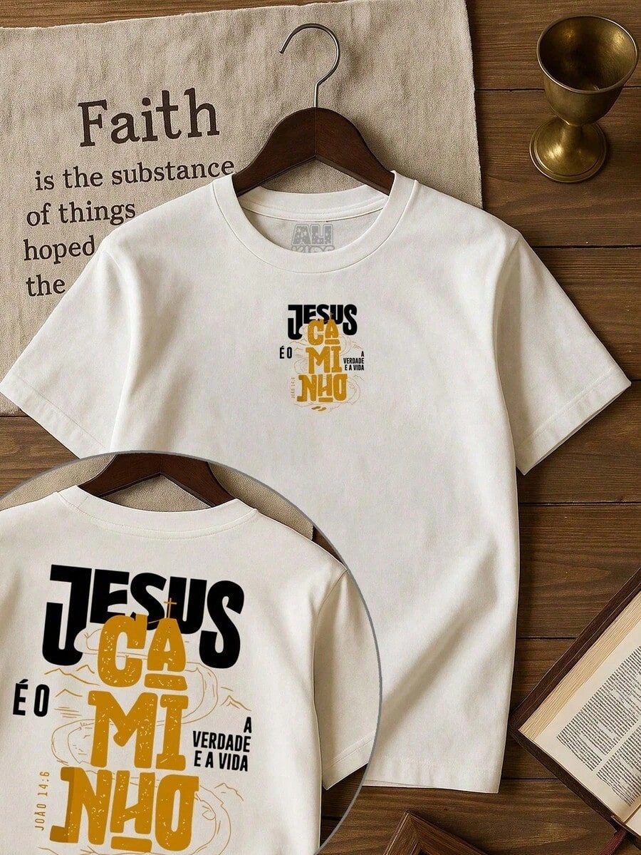 Camiseta Infantil e Juvenil Menino e Menina cristã Jesus, a verdade e a vida 2 ao 16 anos