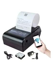Mini Portable Bluetooth Printer 58mm Android - Black - View 2