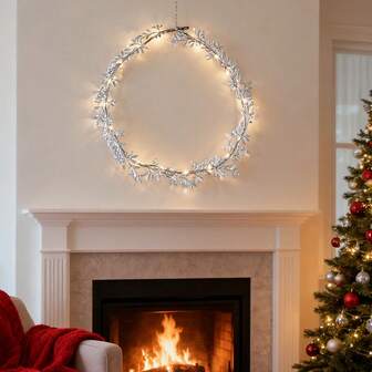 Festivaldekorationskransljus kan enkelt dras och böjas, lämpliga för scendekoration av jul och högtidsatmosfär